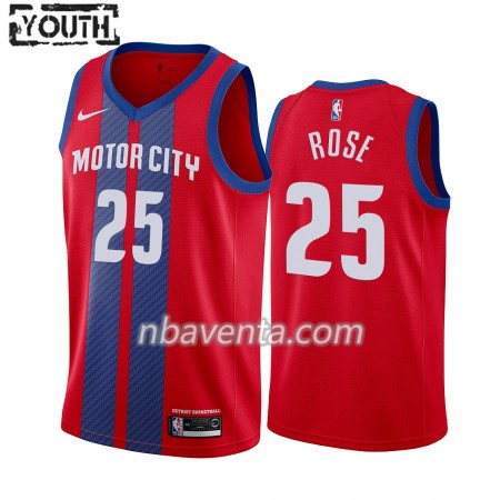 Camiseta Niños Detroit Pistons Derrick Rose 25 2019-20 Nike City Edition Swingman